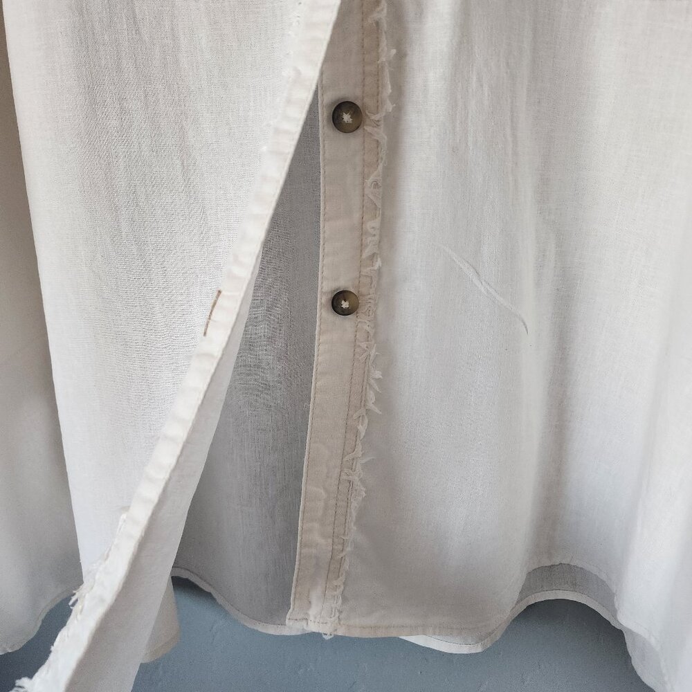 Free People White Blouse "EUC" - Picture 4 of 14